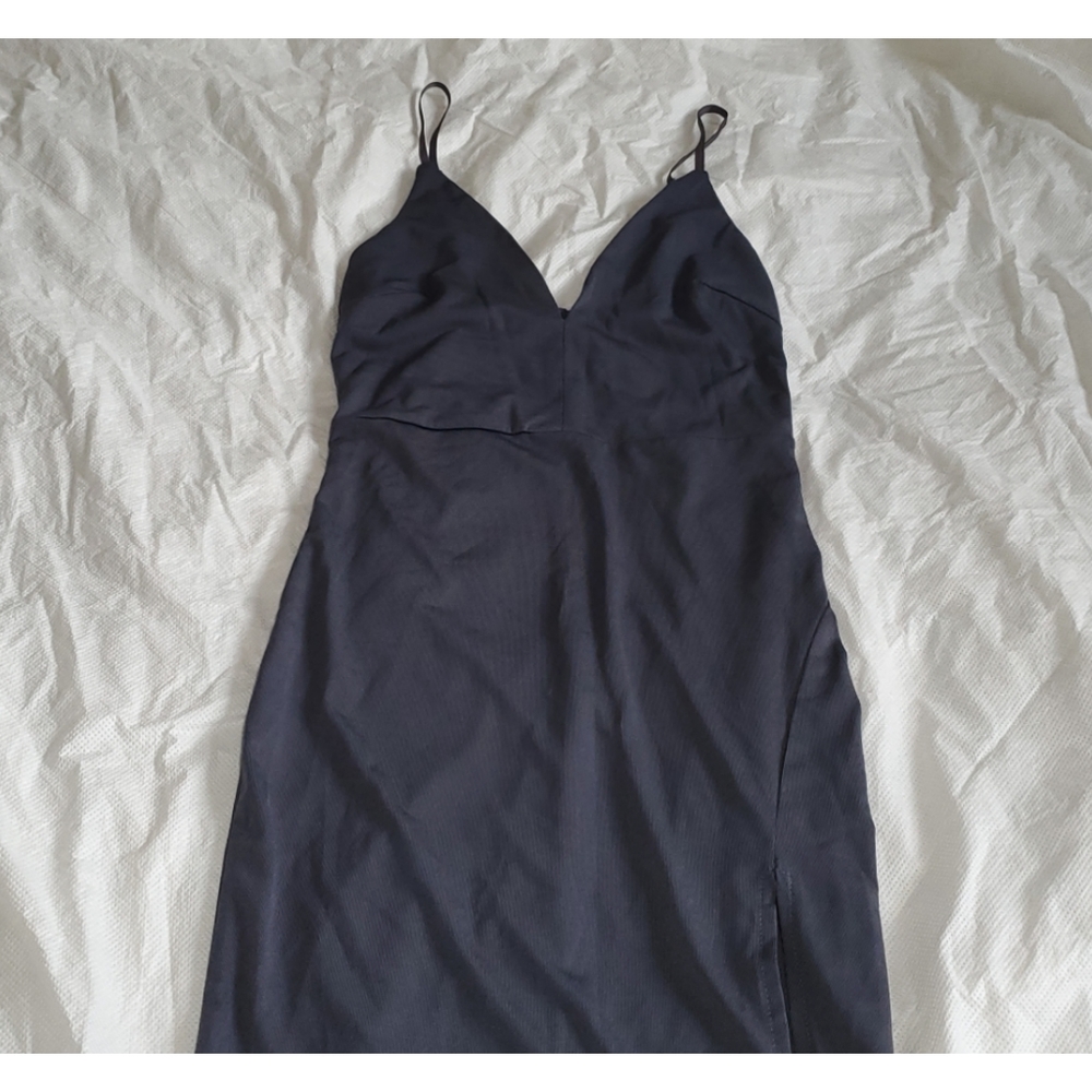 Shein dark grey tight spaghetti strap dress size xs